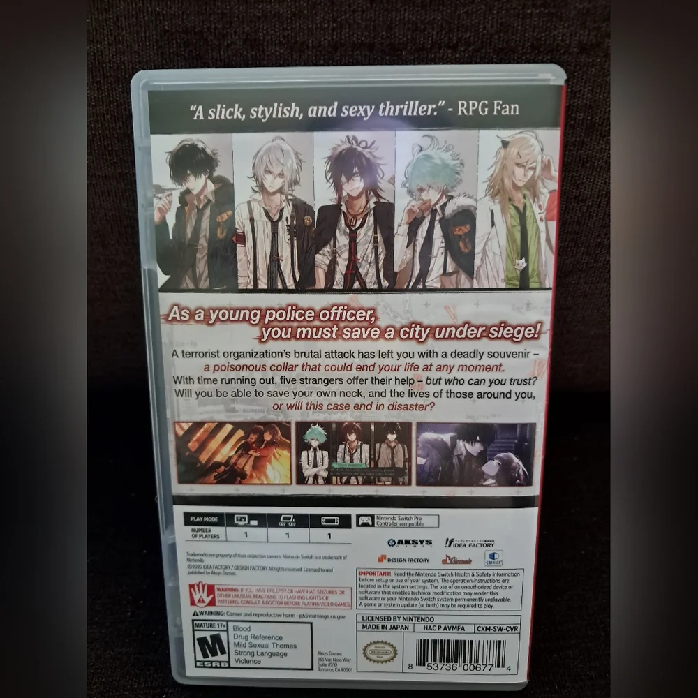 Collar x Malice Otome Visual Novel Switch Nintendo Game - Picture 2 of 6